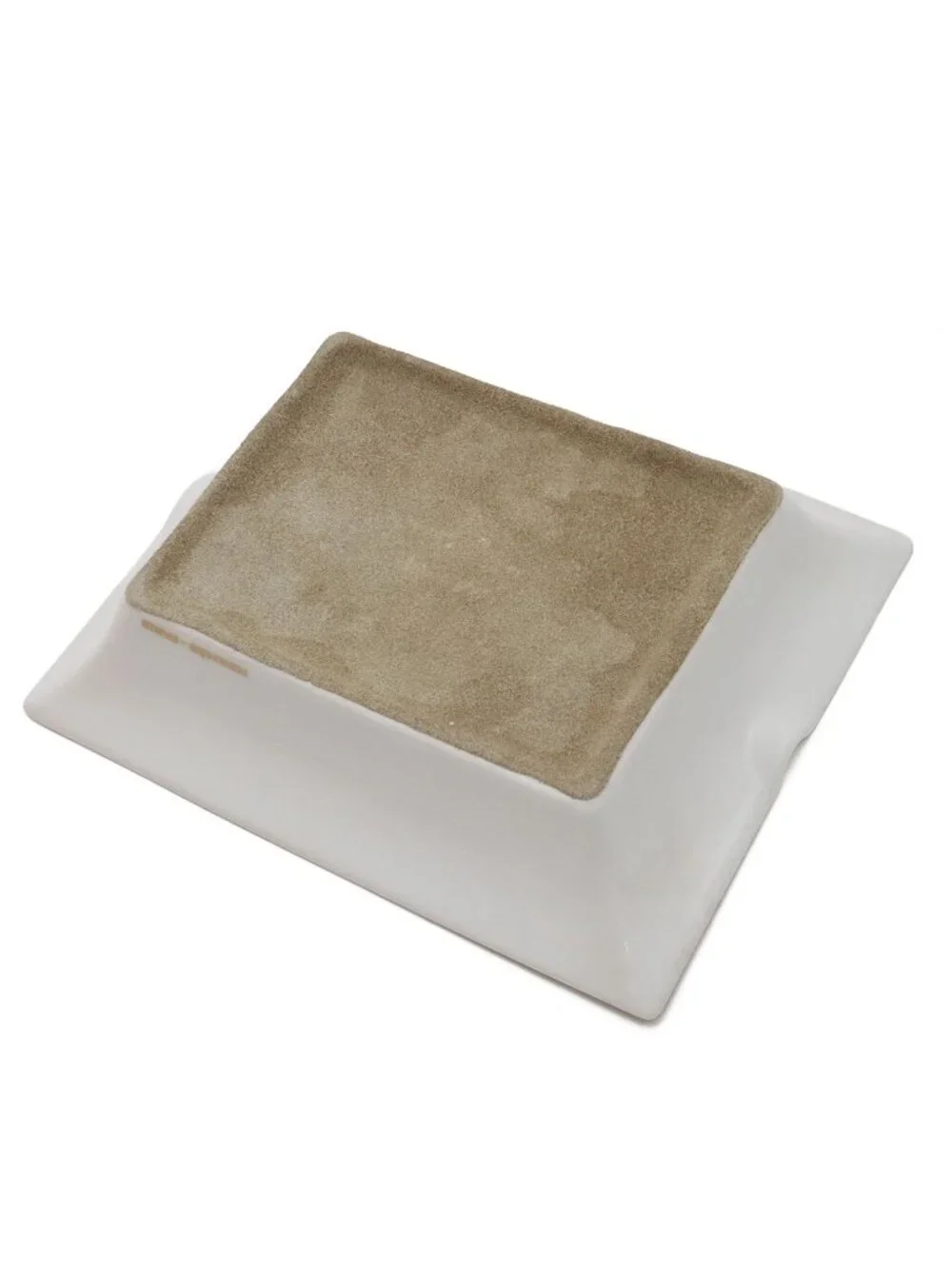 Hermes Ashtray Tray Case Floral Pattern Camellia Ceramic White Red Green Yellow